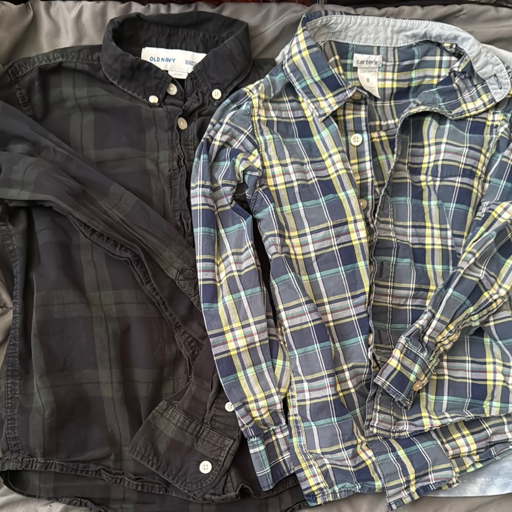 Old Navy Black and Blue Polo Shirt Classic Style